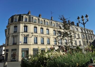 Vue de l'Appart de la place de l'hôtel de ville à Compiègne
